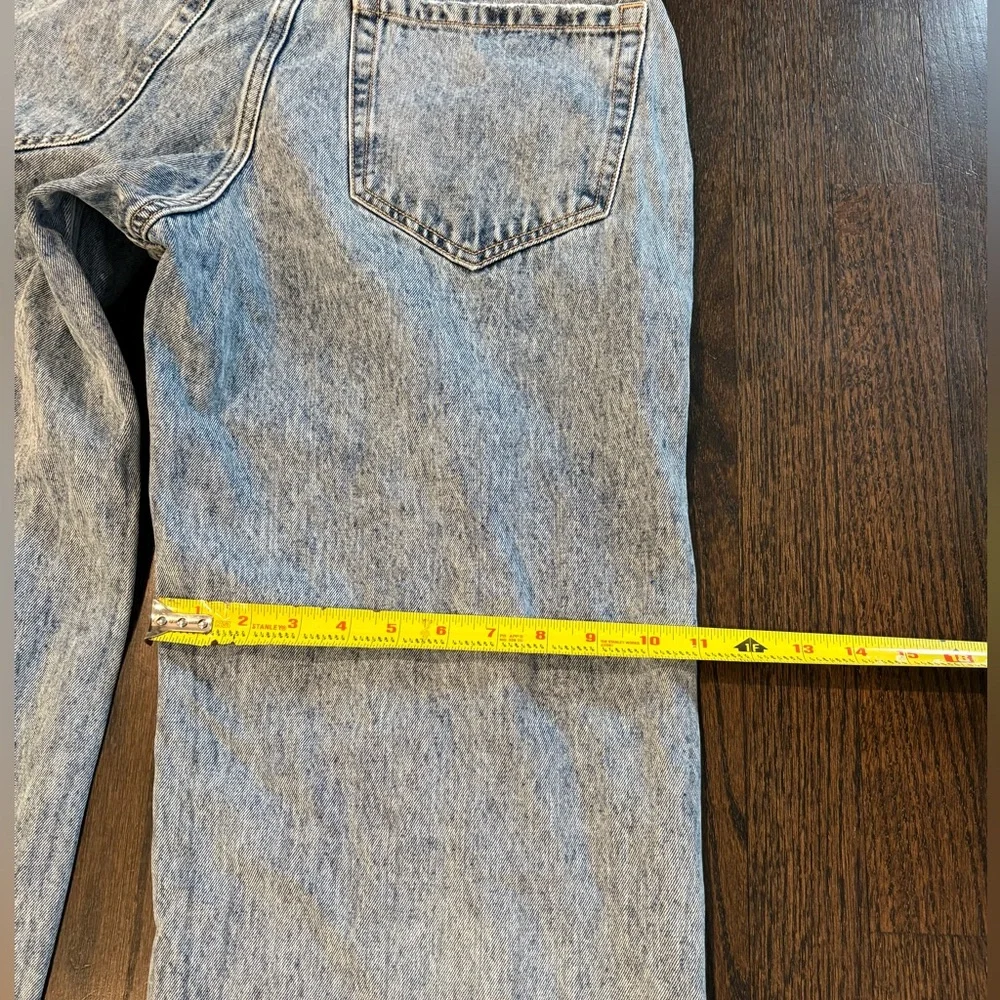 Hollister Low-Rise Baggy Jeans W28 Light Wash Wide Leg Y2K Skater Denim - Picture 6 of 6